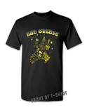 Wizard t-shirt - BLACK FRONT| Bad Grease Inc