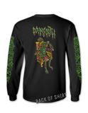 Bad Grease Inc - Bill Danforth - King of Skulls long sleeve shirt - BLACK