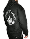 BG Support zipper hoodie - BLACK | Bad Grease Inc