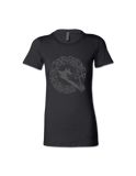 Shadow Wolf ladies bella 6004 t-shirt - BLACK | Bad Grease Inc